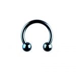 COBALT ANODISED CIRCULAR BARBELL