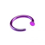 Open Nose Ring – Purple Anodized – 316L Surgical Steel