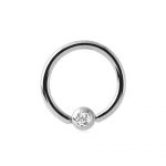 CRYSTAL JEWELED BALL CLOSURE RING