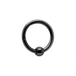 Black Hinged Segment Ring-Ball