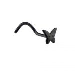 Nose Screw – Black Butterfly – 316L Surgical Steel