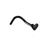 Nose Screw – Black Heart – 316L Surgical Steel