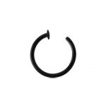 Open Nose Ring – Black – 316L Surgical Steel