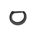 Black Hinged Septum Clicker