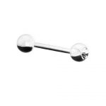 JEWELED FLEXIBLE BARBELL (Clear)