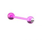 JEWELED FLEXIBLE BARBELL (Purple)