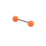 Orange Barbell With Neon Balls