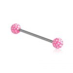 Barbell With Round Print Balls 1