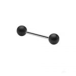 Barbell With UV Balls (Black)