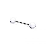 Barbell With UV Balls (Clear)