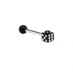 Black Barbell With Dice