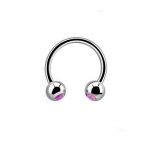 Circular Barbll - Pink Opal Ball