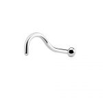 Nose Screw – Half Ball End – 1.0mm Thickness – 316L Surgical Steel