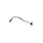 Nose Screw – Half Ball End – 0.8mm Thickness – 316L Surgical Steel