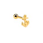Gold Labret Stud – Anchor Design