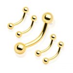 Micro Banana – Gold PVD – 316L Surgical Steel