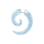 LIGHT BLUE GLITTERLINE FAKE SPIRAL