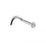 Nose Screw – Jeweled Top – 8mm Length – 316L Surgical Steel