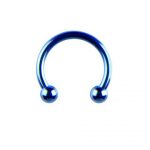 BLUE ANODISED MICRO CIRCULAR BARBELL