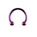 PURPLE ANODISED MICRO CIRCULAR BARBELL