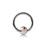 AURORA BOREAL SMILEY MICRO BCR WITH JEWELED DISC