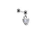 Micro Barbell – Crystal Heart