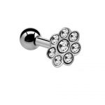 CZ Flower Cluster Tragus Stud