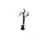 Eyebrow – Fancy Micro Banana – Star – 316L Surgical Steel