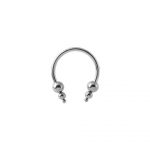 MICRO CIRCULAR BARBELL WITH PYRAMIDS