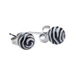 Print Ball Ear Studs ( By Pair ) 21