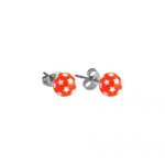 Print Ball Ear Studs ( By Pair ) 3