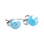 Print Ball Ear Studs ( By Pair ) 36