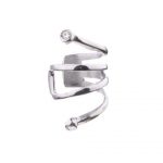 Two-Band Crossover Ear Cuff – Crystal Accent