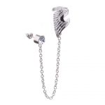 Wing & Chain Ear Cuff – Cubic Zirconia Accent