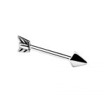 Silver Arrow Nipple Barbell