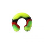 Rasta Silicone Circular Barbell ( Ball )