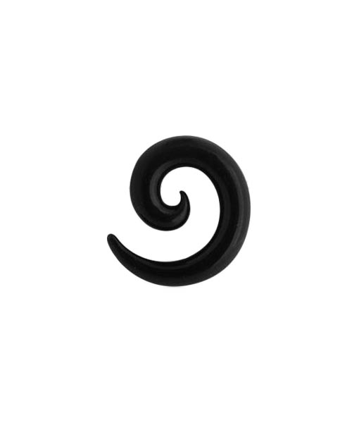 Black Silicon Spiral - Sugar Body Jewellery Retail