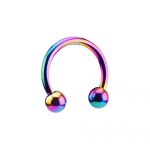 Rainbow Titanium Micro Circular Barbell