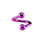 Purple Titanium Micro Spiral