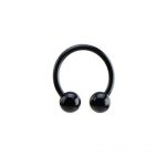 BLACK FLEXIBLE CIRCULAR BARBELL