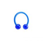 BLUE FLEXIBLE CIRCULAR BARBELL