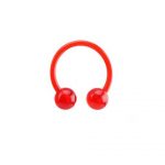 RED FLEXIBLE CIRCULAR BARBELL