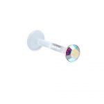 Silver Disc Bioflex Internal Labret (Aurora Boreal)