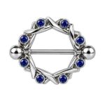 Nipple Shield – Blue Gem Wreath