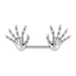 Crown Claw Nipple Barbell – No Stone