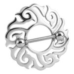 Nipple Shield – Tribal Spiral Edge
