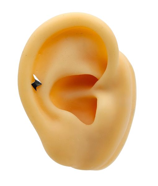 Tragus & Helix – Lightning Bolt Top – 316L Surgical Steel - Image 3
