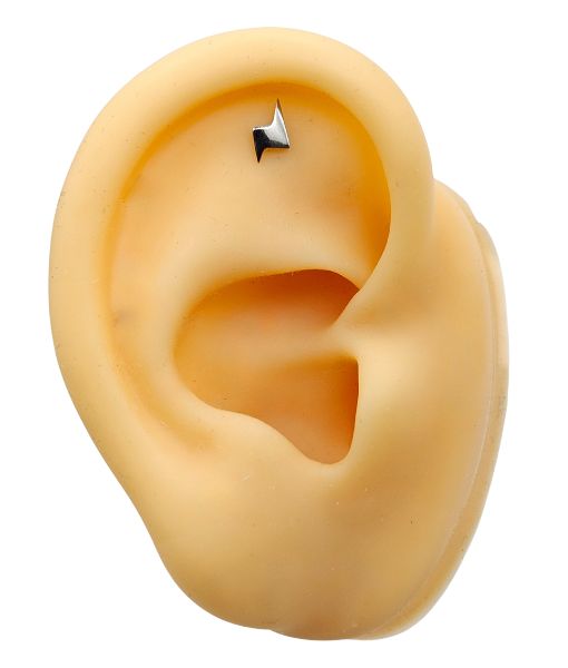 Tragus & Helix – Lightning Bolt Top – 316L Surgical Steel - Image 4
