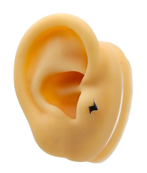 Tragus & Helix – Lightning Bolt Top – 316L Surgical Steel - Image 2