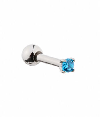 Tragus Piercing Micro Barbell 1 (Aqua)
